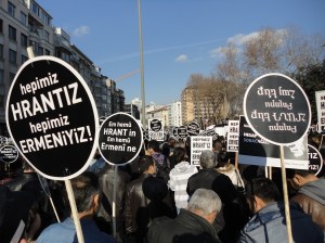 "We are all Hrant, we are all Armenian" (in Armenian, Turkish, and Kurdish)