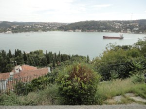 The Bosphorus from the garden of Aşiyan, the house of Tevfik Fikret, October 9, 2015