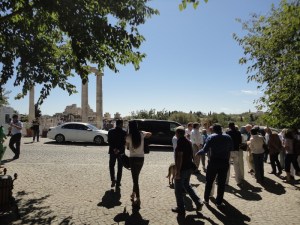 We were given lunch before the meeting at a cafe opposite the temple of Didyma