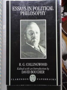 Collingwood, Essays in Political Philosophy, cover with Collingwood’s photo