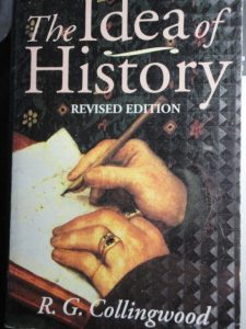 Collingwood, Idea of History, cover with writing hands