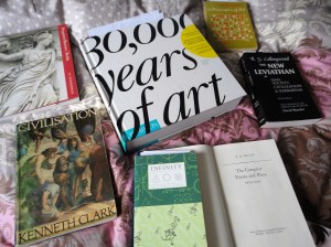 The spread of books used in this article