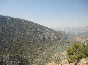 Fuller view of the mountainside in the previous photo