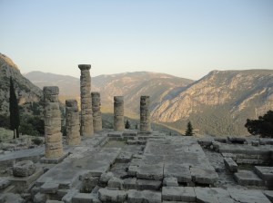 Remains of the Temple of Apollo, with six standing columns