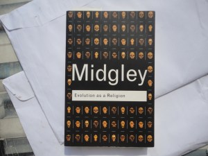 Mary Midgley, Evolution as a Religion, cover: an array of hominid skulls