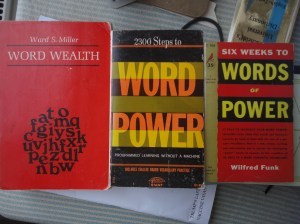 Three books of words