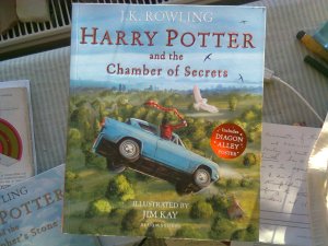 Harry Potter and the Chamber of Secrets, same cluttered table